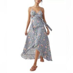 O’Neill Viola Floral Wrap Maxi Dress - Size small
